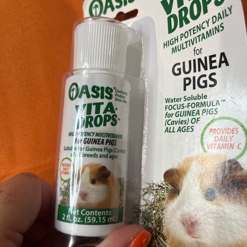 6/$25 Oasis Vita Drops for Guinea Pigs - Essential Multivitamins